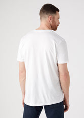 T-Shirt Męski Wrangler Sign Off Tee White W70MEE989